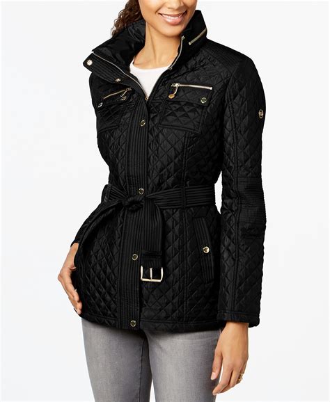 women michael kors lining reflect body heat jacket|Michael Kors coats for women.